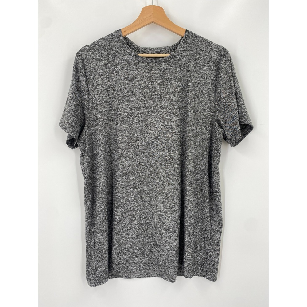 Beyond Yoga Featherweight always beyond Tee Large Gray Space Dye Short Sleeve